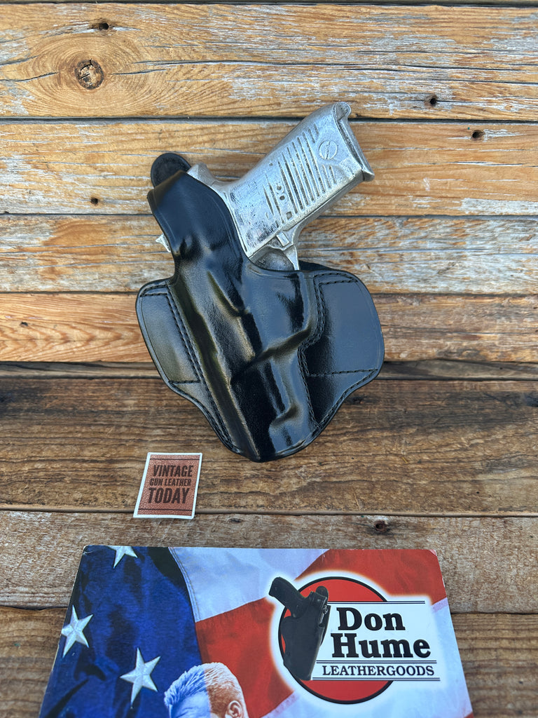 Vintage Don Hume H721  37M Black Leather OWB Holster For Ruger P90 P90DC P91