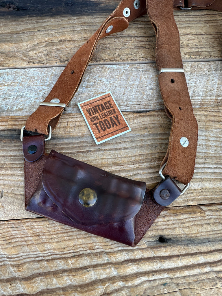 Vintage Desantis Brown Leather Shoulder Holster For S&W J Frame 36 37 60 2"