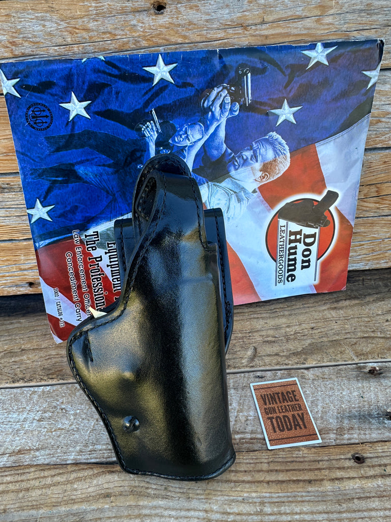 Don Hume H739 26F-45 4 Black  Leather Lined Duty Holster for Beretta Cougar 8045