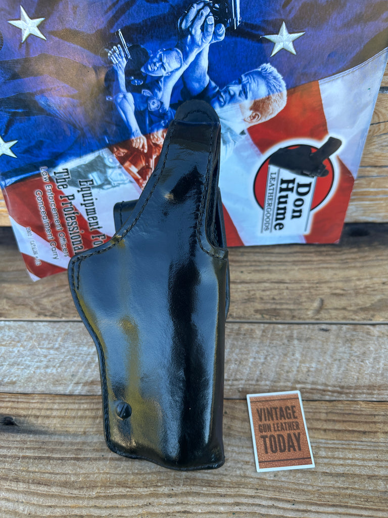 Don Hume H739 Black Leather Lined Tiger Duty Holster 34-5 For Colt Double Eagle