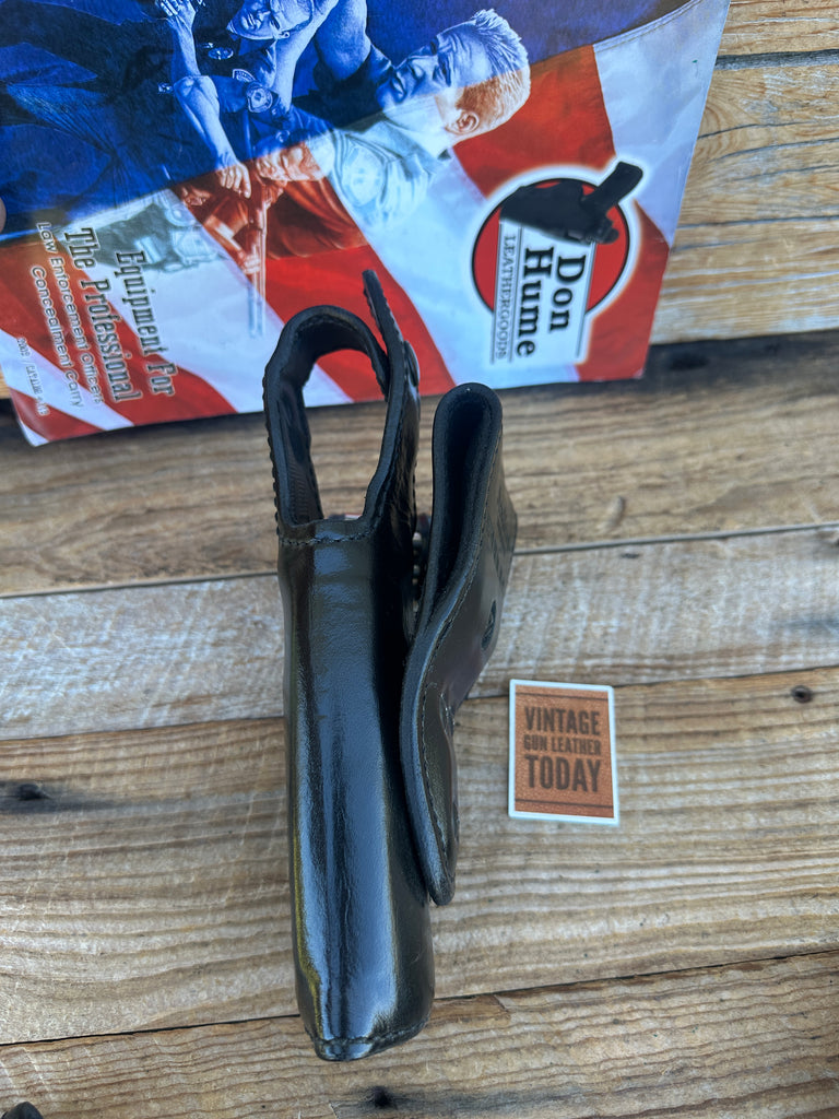 Don Hume H739 Black Leather Lined Tiger Duty Holster 34-5 For Colt Double Eagle