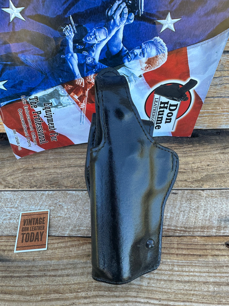 Don Hume H739 Black Leather Lined Tiger Duty Holster 34-5 For Colt Double Eagle