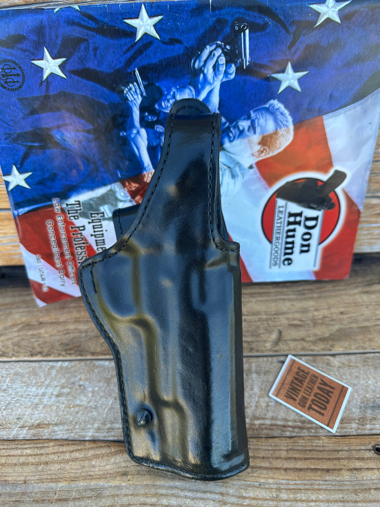 Don Hume H739 Black Leather Lined Tiger Duty Holster 34-5 For Colt Double Eagle