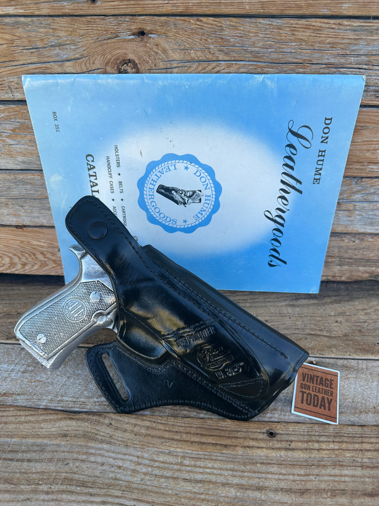 Don Hume Black Leather Cross Holster For Beretta 92 92F 92G 92S 92SB 96 96D