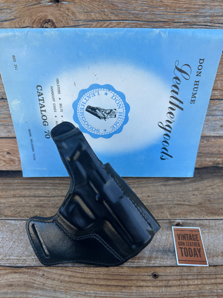 Don Hume Black Leather Cross Holster For Smith Wesson S&W 3913 Round Trigger