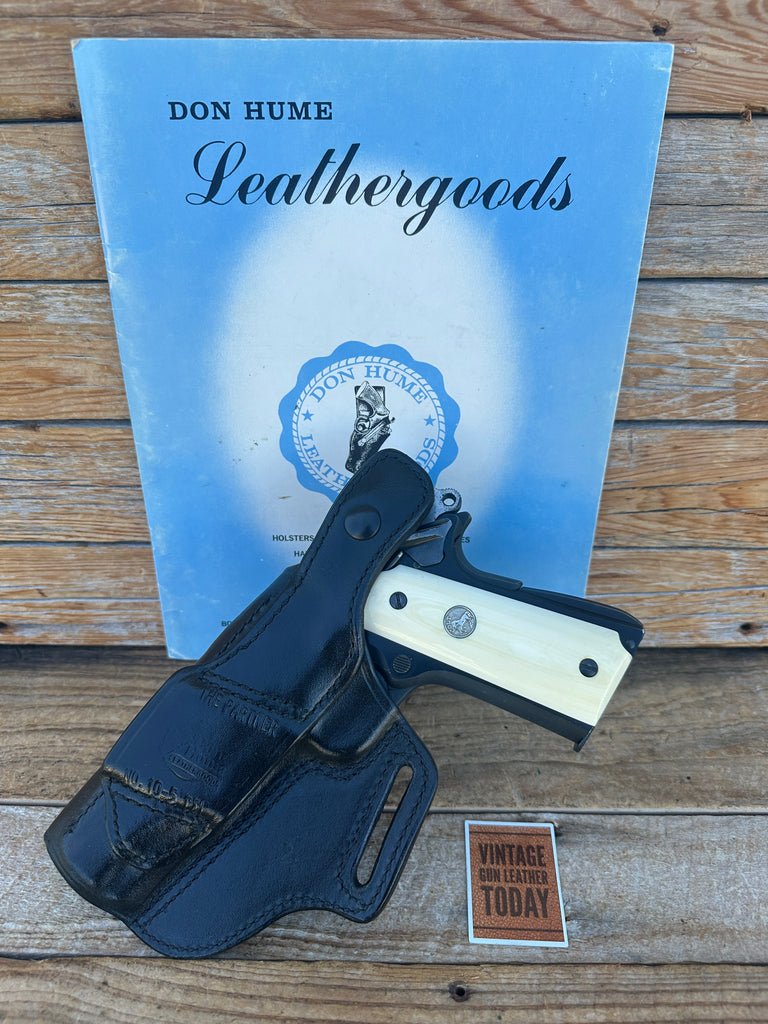 Don Hume Brown Leather Cross Holster For Colt Government Combat Elite MK V 5"