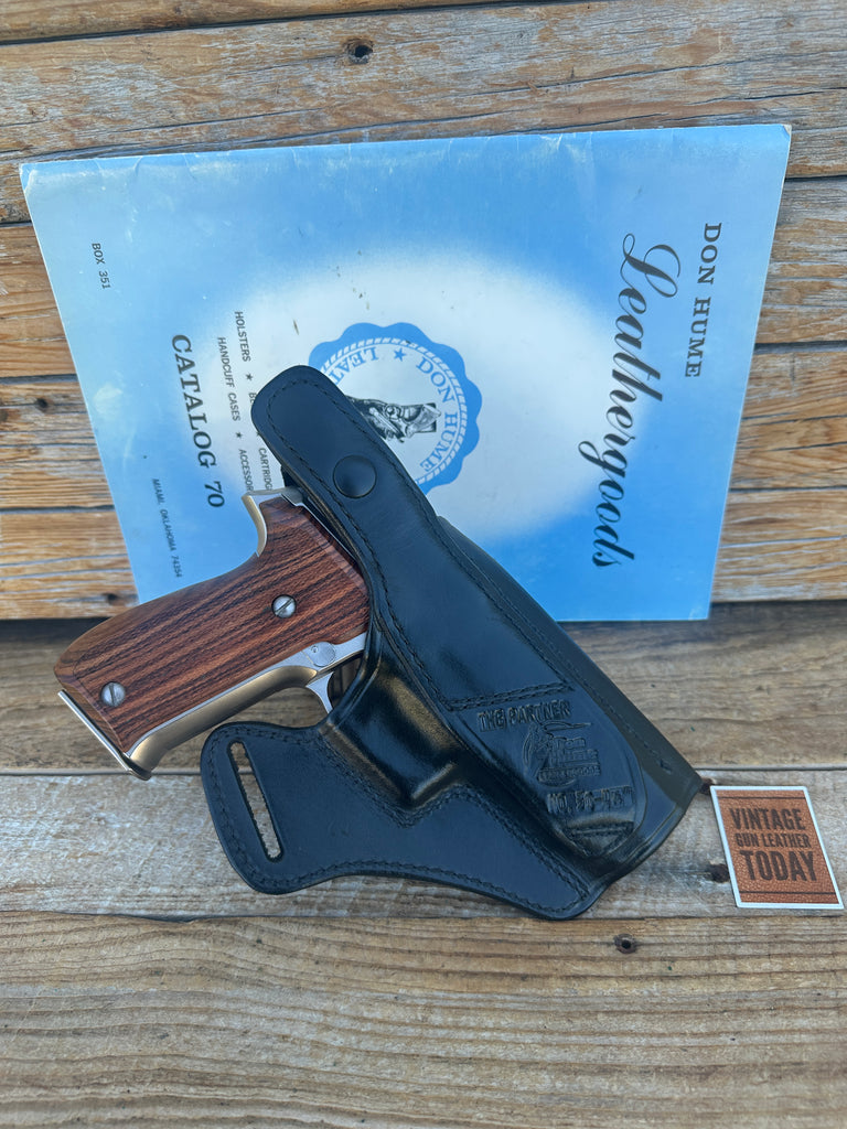 Don Hume Black Leather Cross Holster For Sig Sauer P220 P226 220 226