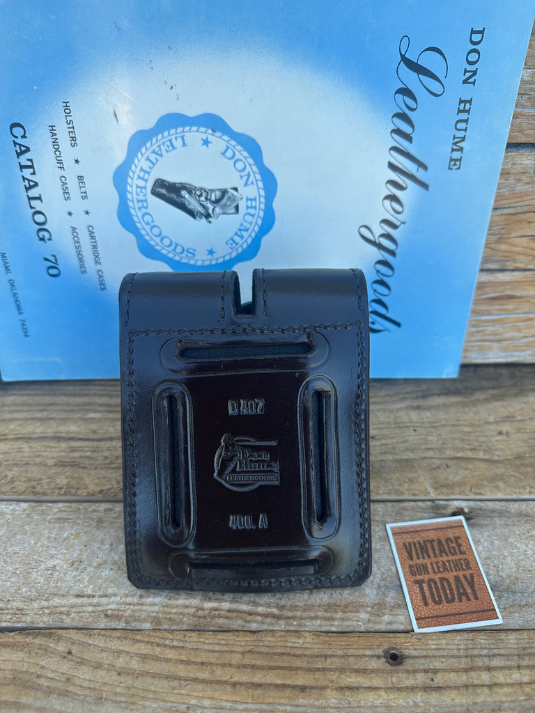 Don Hume D407 400A MS Brown Basket Double Magazine Carrier Steel Single Stack HS