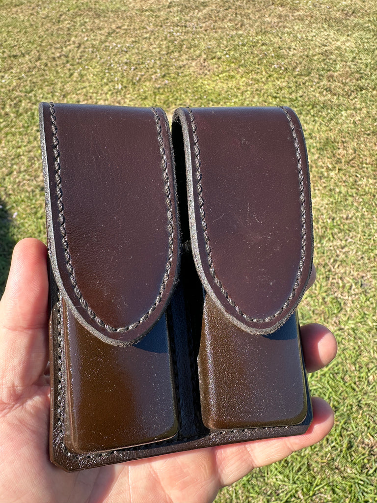 Don Hume D407 400A MS Brown Basket Double Magazine Carrier Steel Single Stack HS