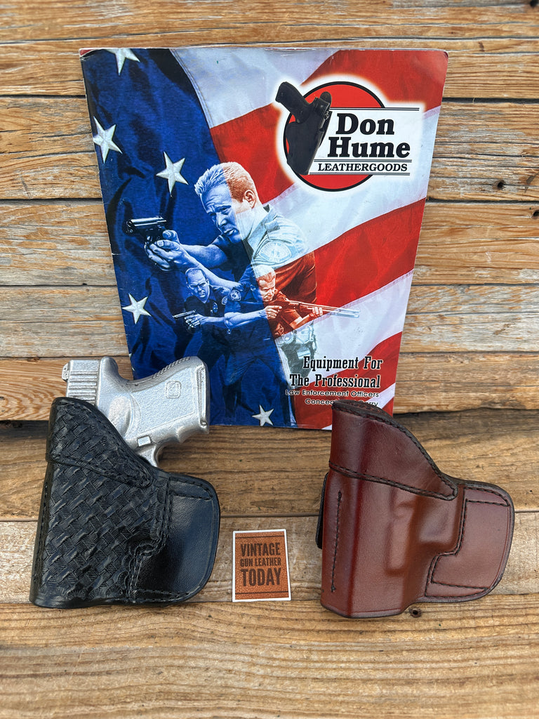 Don Hume Brown/ Black Leather H724 36-1 OWB Holster For GLOCK G26 G27 G33