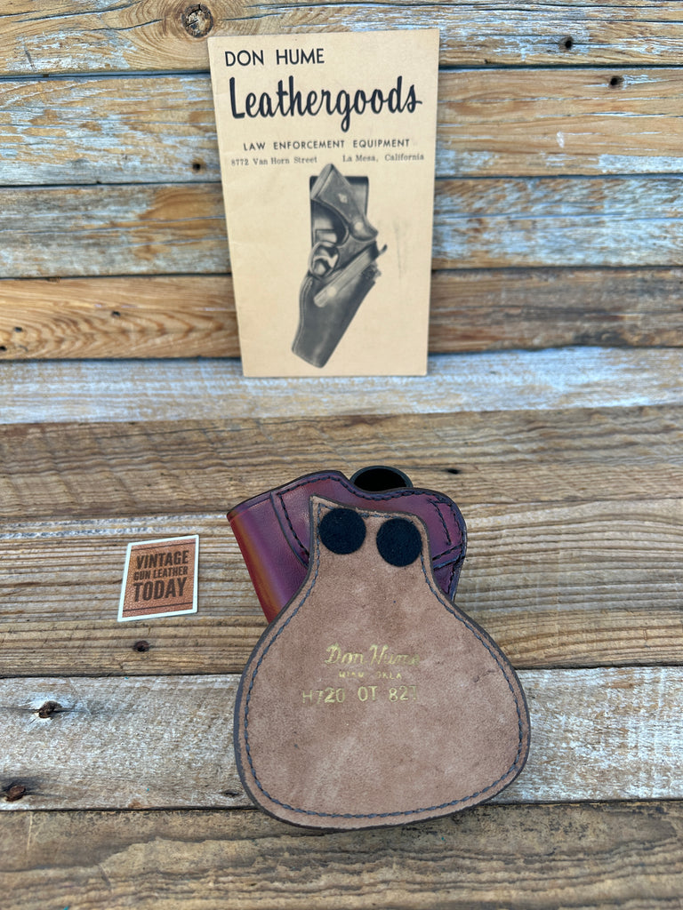 Vintage Don Hume H720  OT Brown Leather Paddle Holster For S&W 4563 TSW