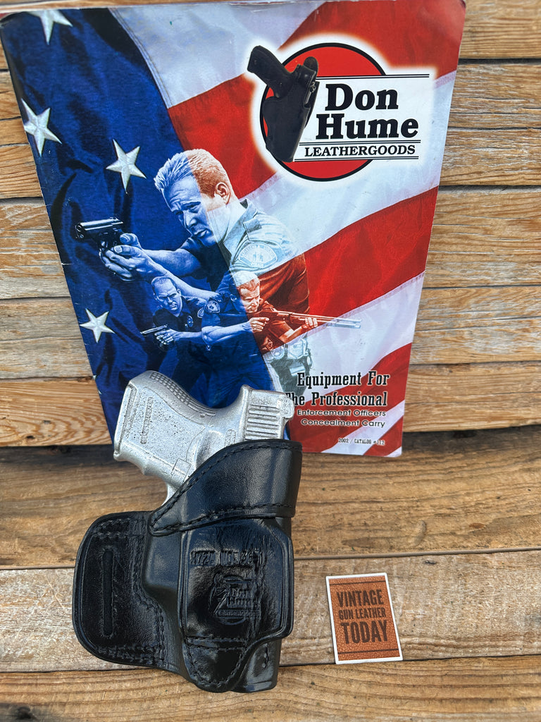Don Hume Brown/ Black Leather H724 36-1 OWB Holster For GLOCK G26 G27 G33