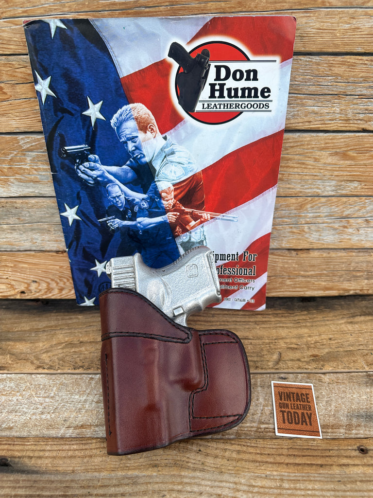 Don Hume Brown/ Black Leather H724 36-1 OWB Holster For GLOCK G26 G27 G33