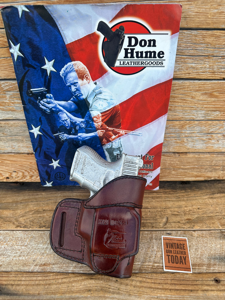 Don Hume Brown/ Black Leather H724 36-1 OWB Holster For GLOCK G26 G27 G33