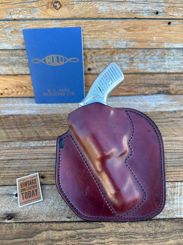 Vintage Ken Null UNS Brown Horsehide Leather IWB Holster For Ruger SP101 3.06"