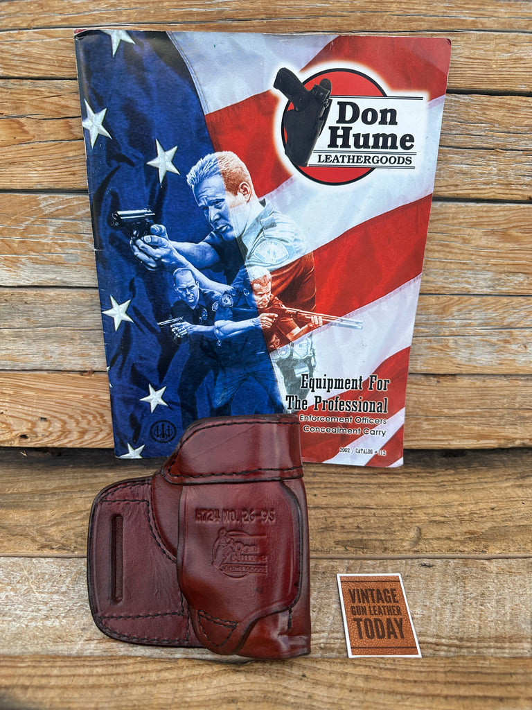 Don Hume Brown Leather H724 OT 26-9S OWB Holster For Beretta 9000