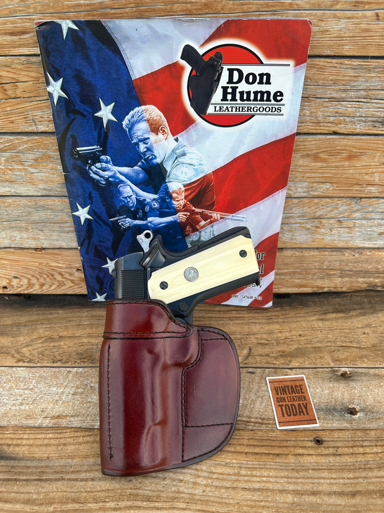 Don Hume Brown Leather H724 10 4 1/4 OWB Holster For Colt Commander 4.25