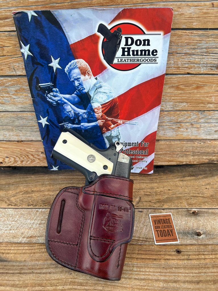 Don Hume Brown Leather H724 10 4 1/4 OWB Holster For Colt Commander 4.25