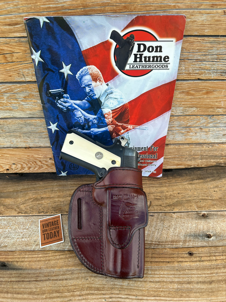 Don Hume Brown Leather H724 10 5" OWB Holster For Colt Government 5"