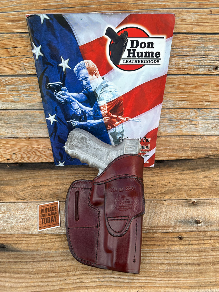 Don Hume Brown Leather Open Top H724 36-5 OWB Holster For GLOCK G34 G35