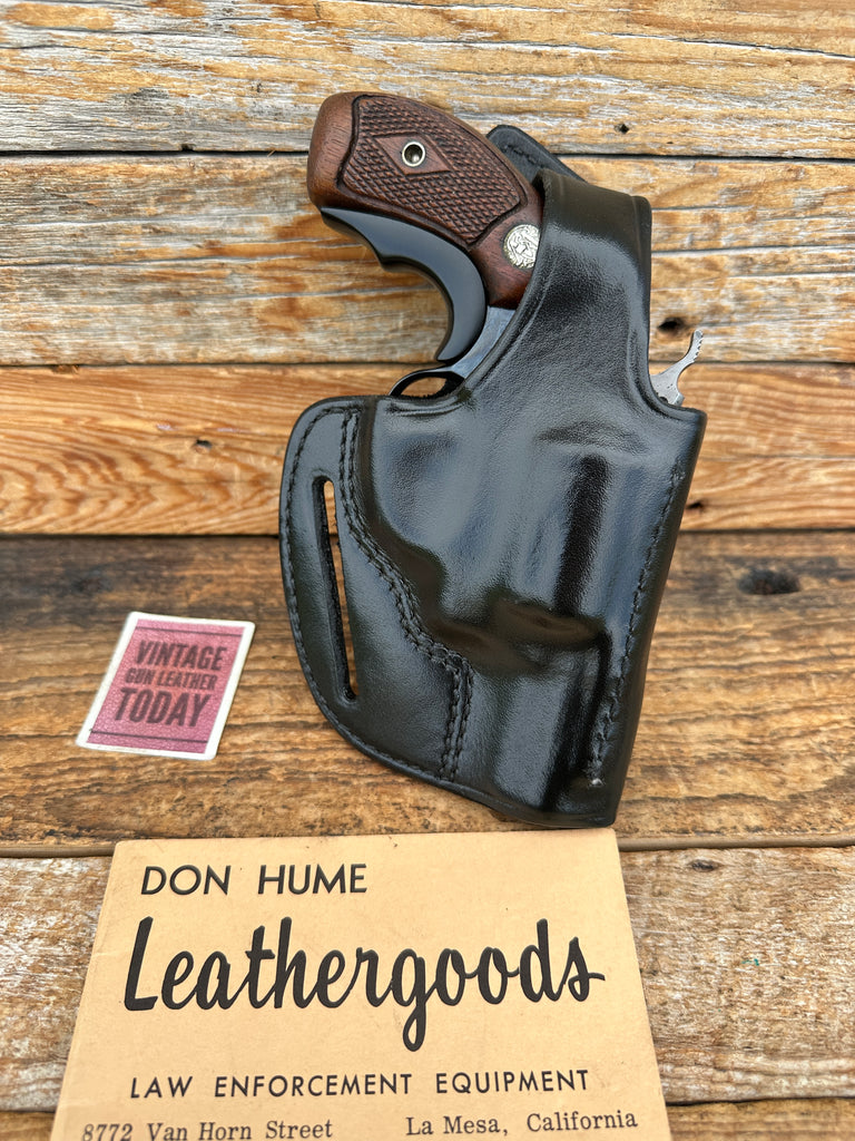 Don Hume H722 60-14 2 1/2" Black Leather OWB Holster For Smith S&W Mod 60 2 1/2"