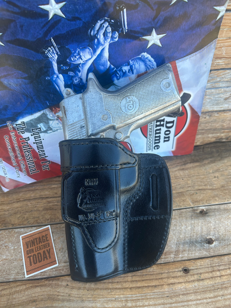 Don Hume Black Leather H724 34-5" OWB Holster For Colt Double Eagle