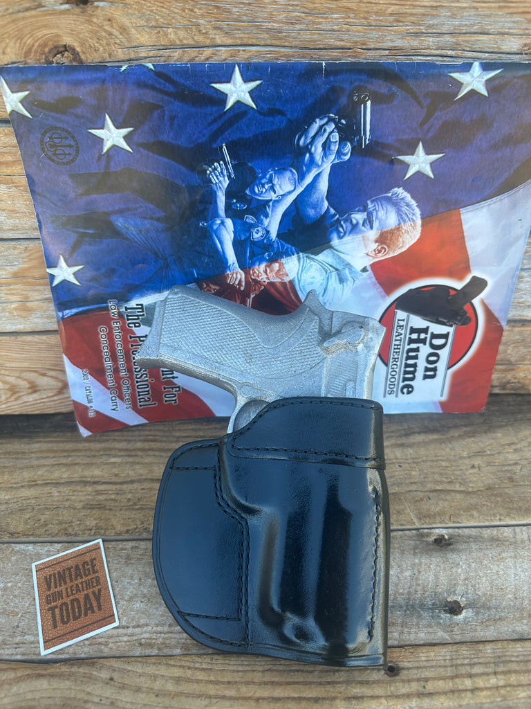 Don Hume Black Leather H724 28-1T OWB Holster For 3913 TSW 3913