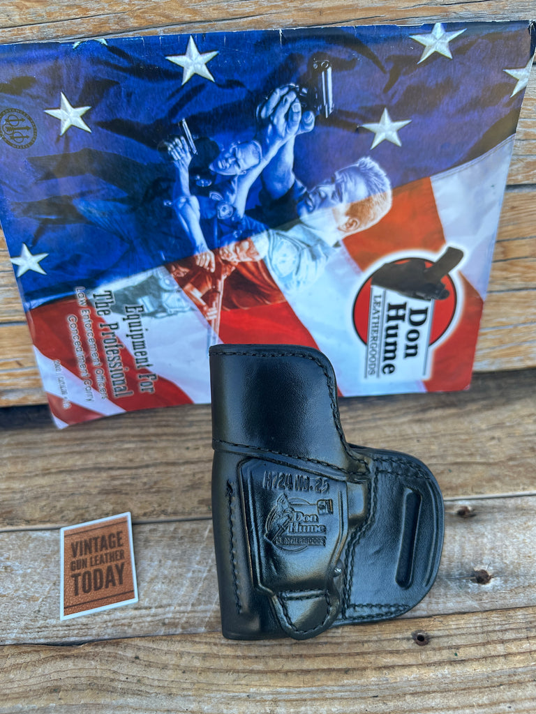 Don HumeBlack Leather H724 25-1 OWB Holster For Heckler Koch H&K P7 PSP