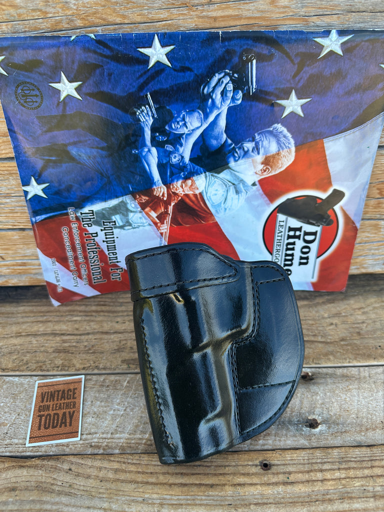 Don Hume Black Leather H724 37 OWB Holster For Ruger P85 P89