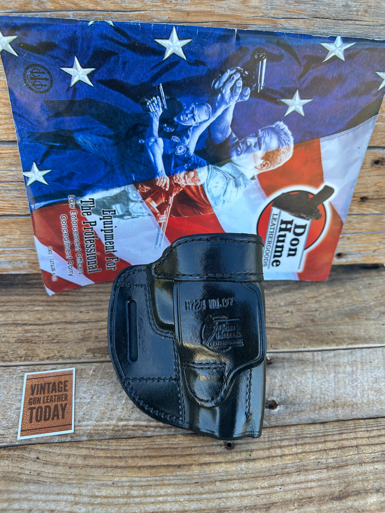 Don Hume Black Leather H724 37 OWB Holster For Ruger P85 P89