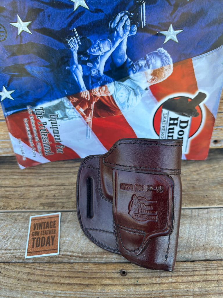 Don Hume Brown Leather H724 37 95 OWB Holster For Ruger P93 P95