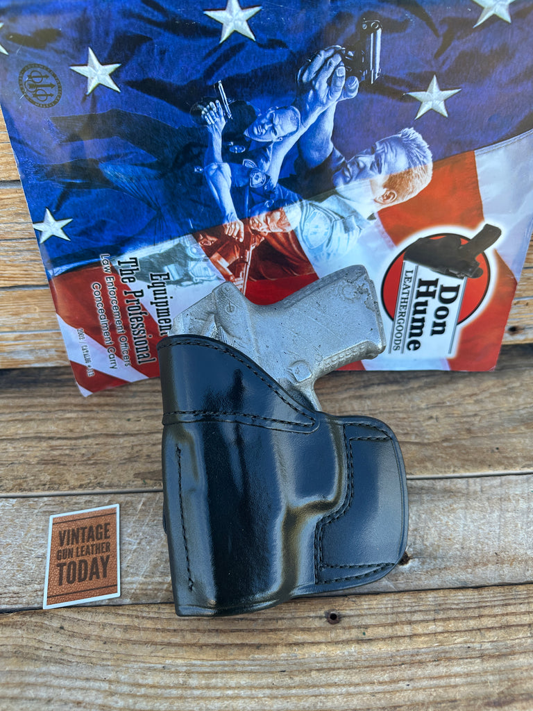 Don Hume Black Leather H724 53-145 OWB Holster For Taurus PT-111 PT-145