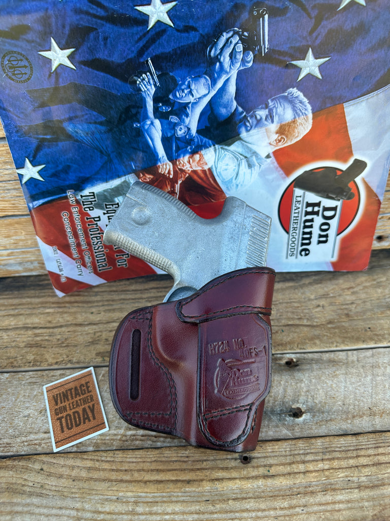 Don Hume Brown Black Leather H724 40FS-1 OWB Holster For S&W Smith Sigma SW9M