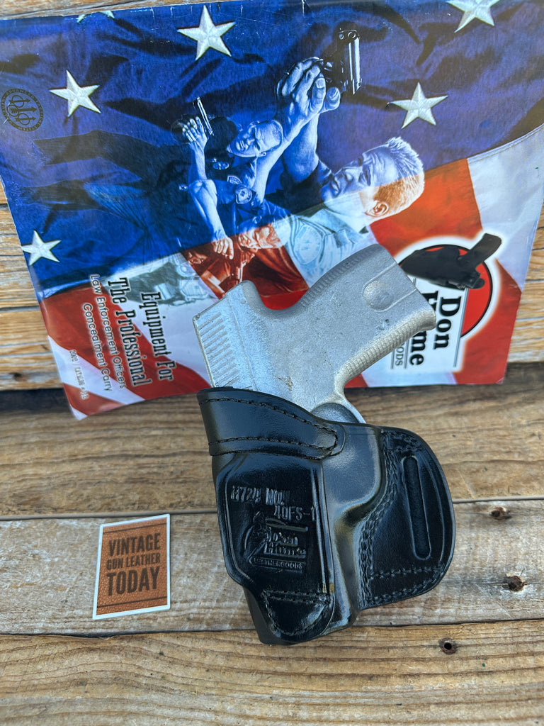 Don Hume Brown Black Leather H724 40FS-1 OWB Holster For S&W Smith Sigma SW9M