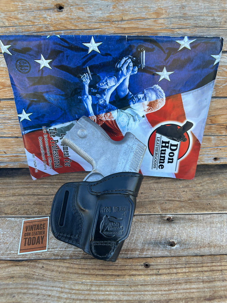 Don Hume Brown Black Leather H724 40FS-1 OWB Holster For S&W Smith Sigma SW9M