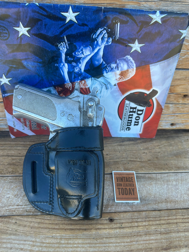 Don HumeBlack Leather H724 5M OWB Holster For 39 59 3904 5906 439 459 639 659