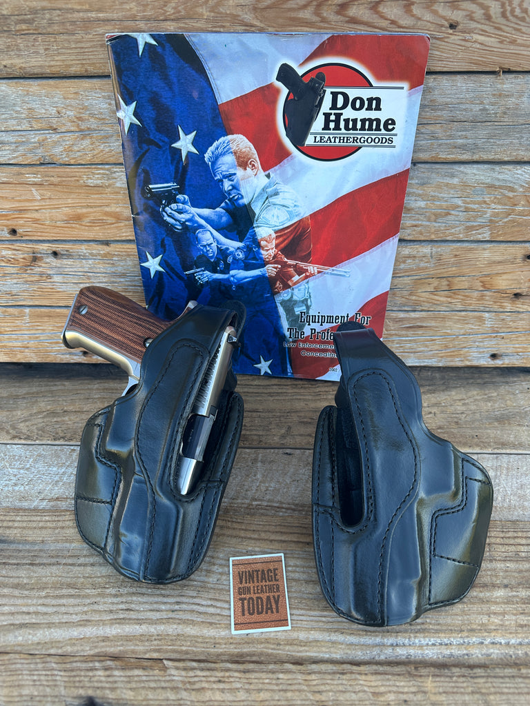 Don Hume Black Leather H726 Optics Ready Holster For Sig P226R P220R With Rail