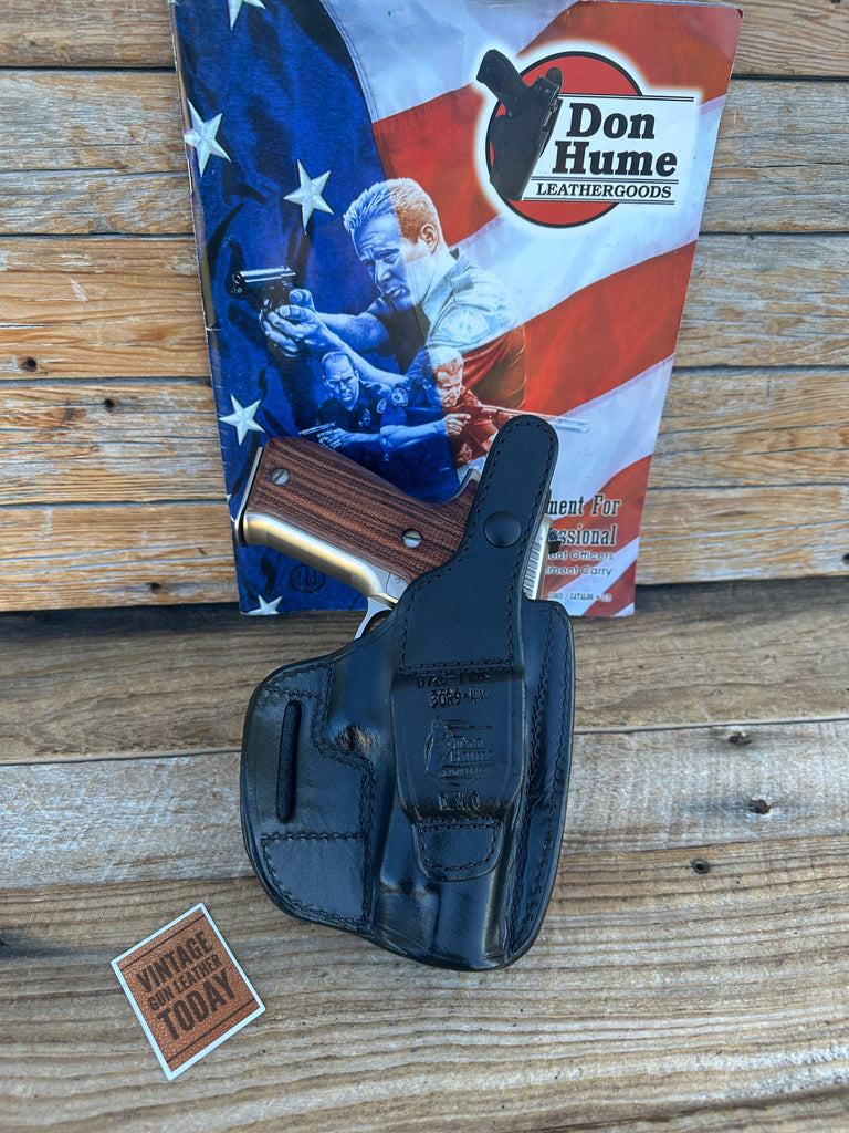 Don Hume Black Leather H726 Optics Ready Holster For Sig P226R P220R With Rail