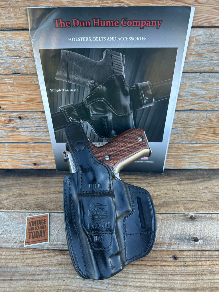 Don Hume Black Leather H726 30 4- 1/4" Optics Ready Holster For Sig P226 P220