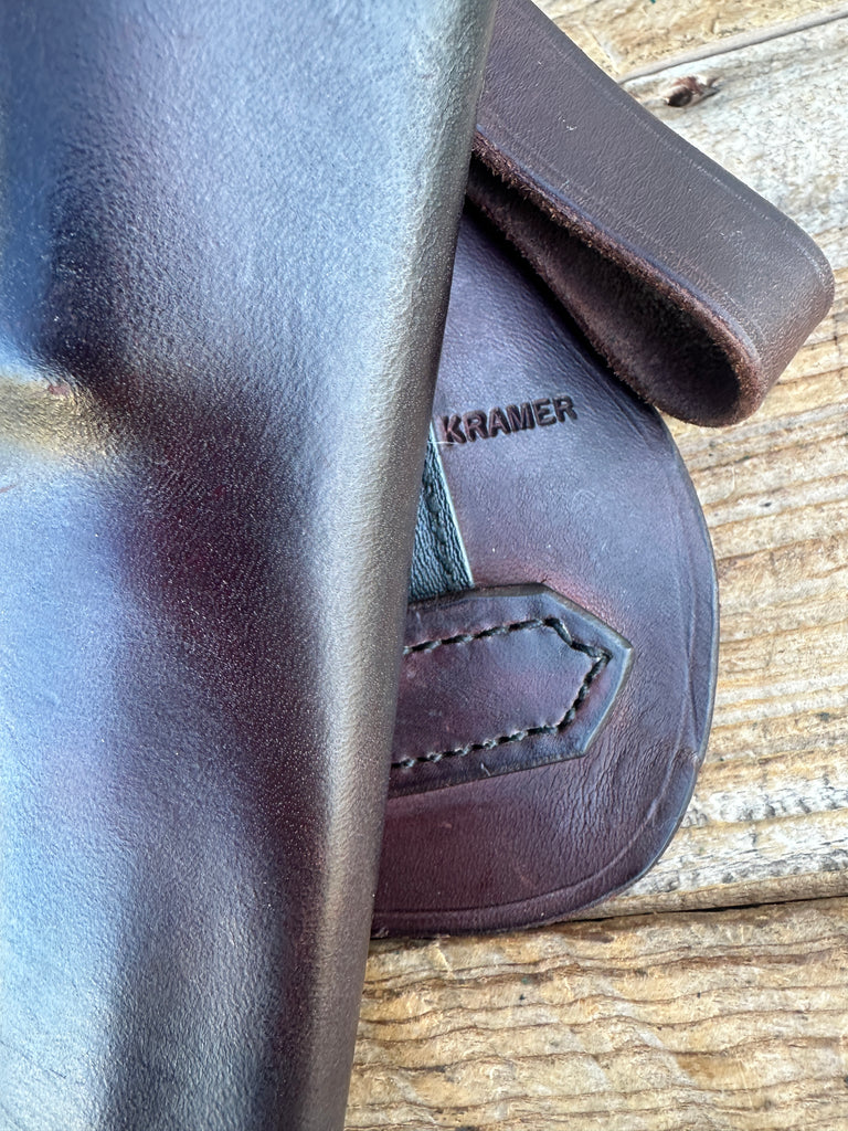 Kramer Brown Horsehide Leather OWB MSP Paddle Holster For S&W N 28 29 4"