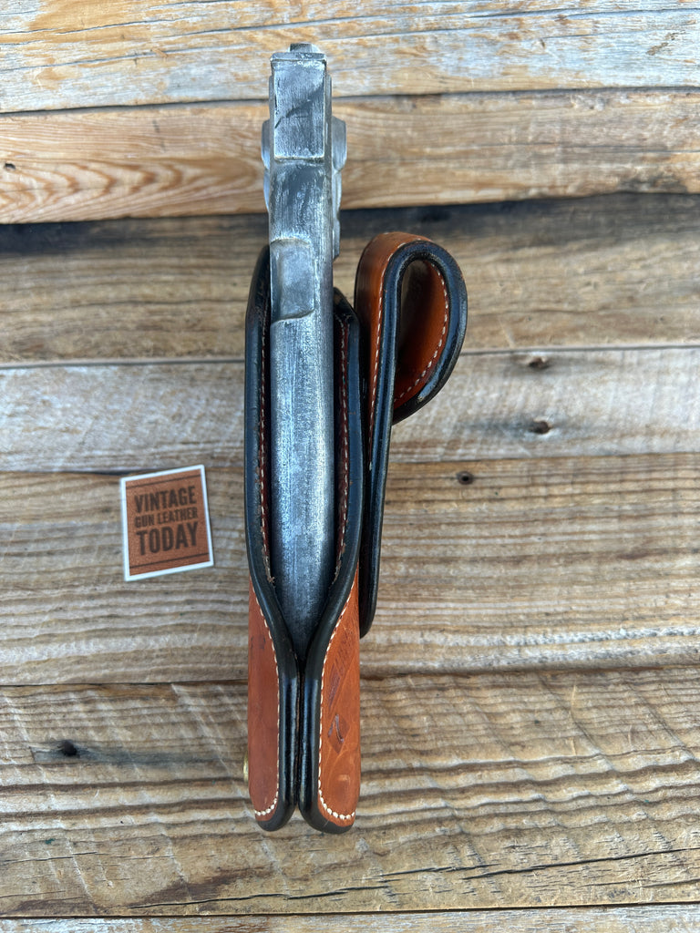 Ernie Hill Speed Brown Leather Competition Holster for Colt 45 1911 7 Long Slide