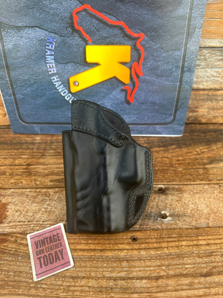 KRAMER #2 Black Horsehide Leather IWB Holster for Walther PDP 4" Right