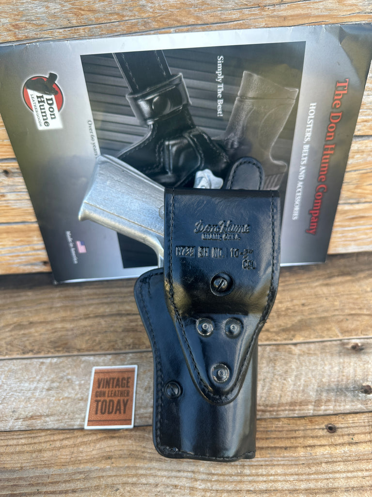 Don Hume H739 10-5 Black Leather Lined  Duty Holster For Colt 45 1911 C&L