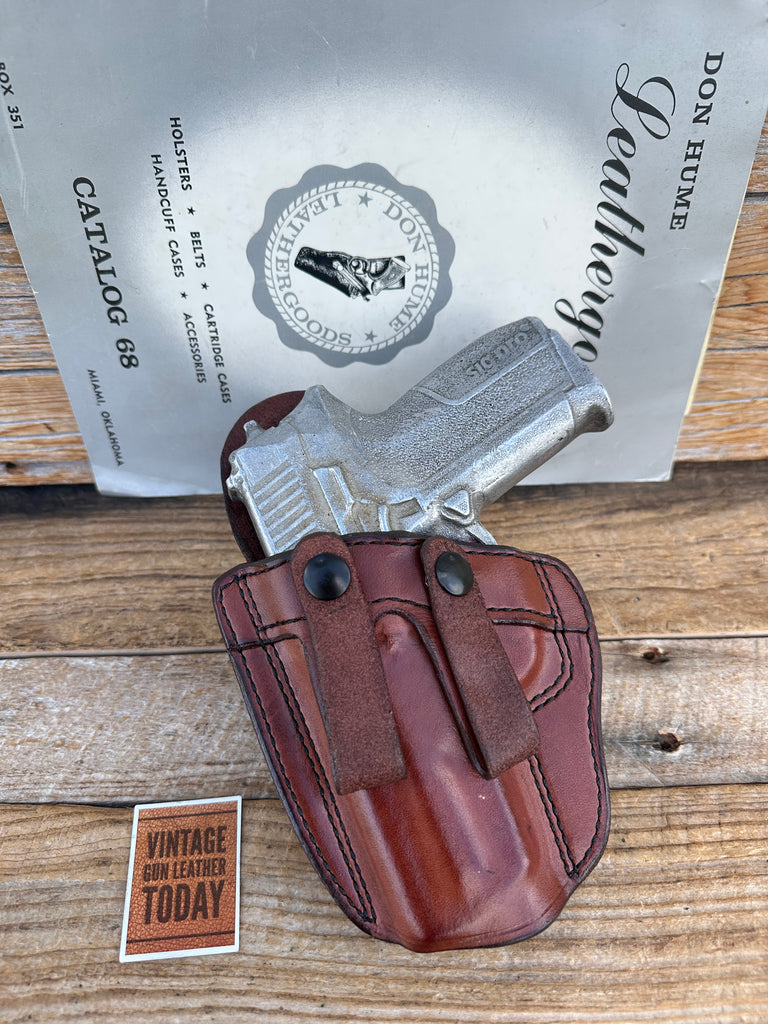 Vintage Don Hume PCCH 30-SP Brown Leather IWB Holster for Sig 2345 Sig Pro