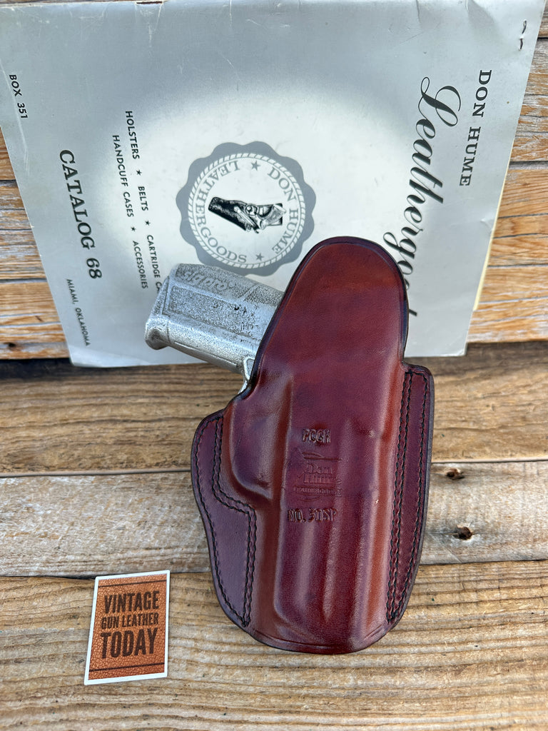 Vintage Don Hume PCCH 30-SP Brown Leather IWB Holster for Sig 2345 Sig Pro