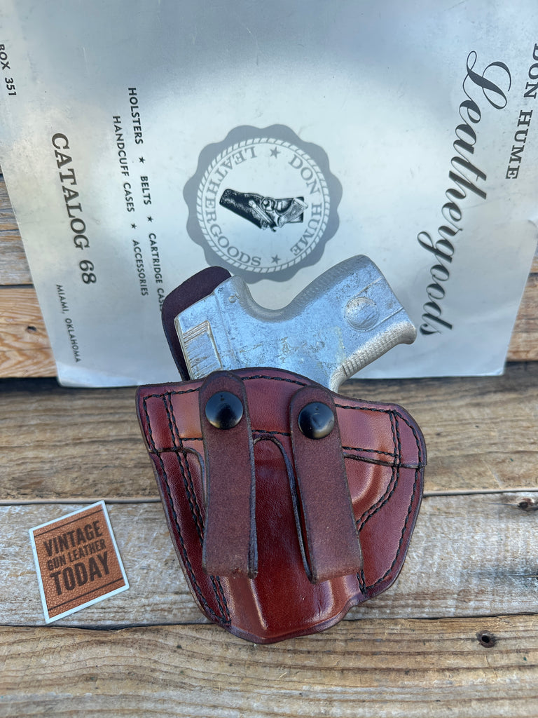 Vintage Don Hume PCCH 40FS Brown Leather IWB Holster for S&W Sigma .380