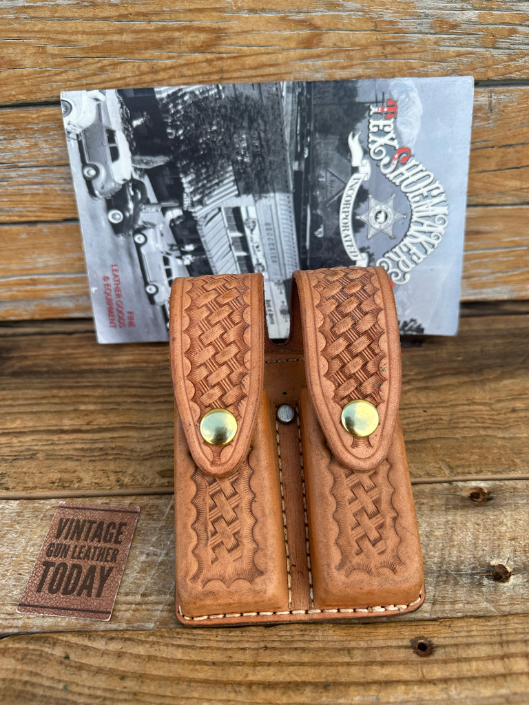 Tex Shoemaker Brown Basket Double Magazine Carrier For Sig P226 Beretta Browning