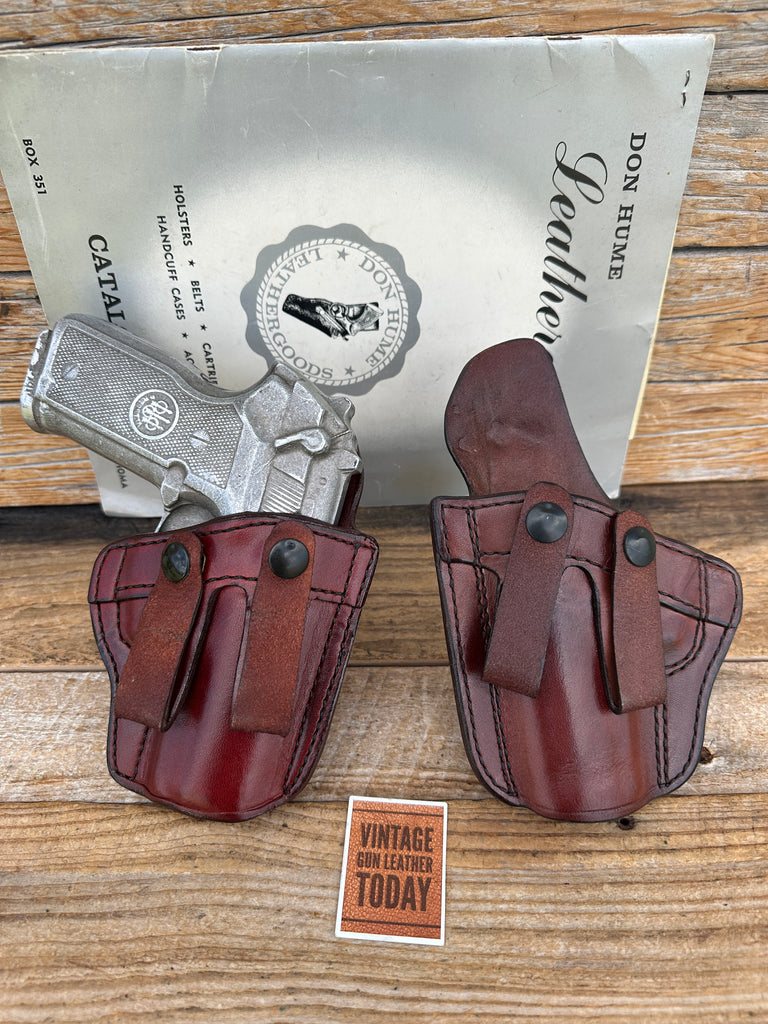 Vintage Don Hume PCCH 59 IWB Leather Holster For Beretta Cougar 8000 8040