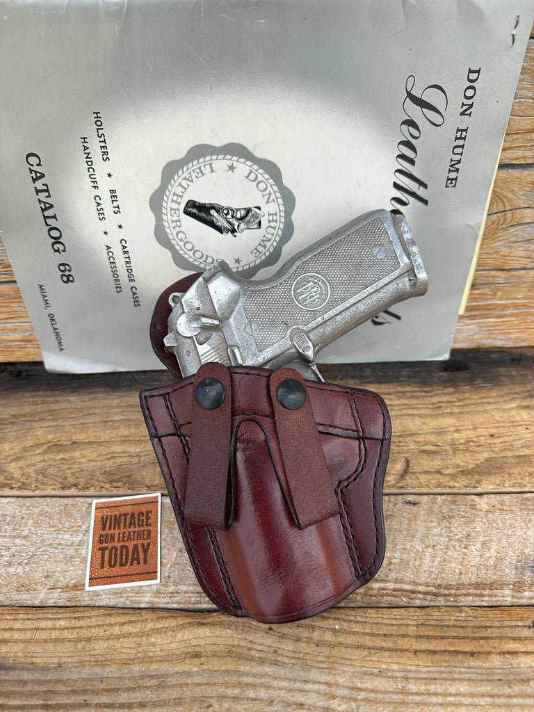 Vintage Don Hume PCCH 59 IWB Leather Holster For Beretta Cougar 8000 8040