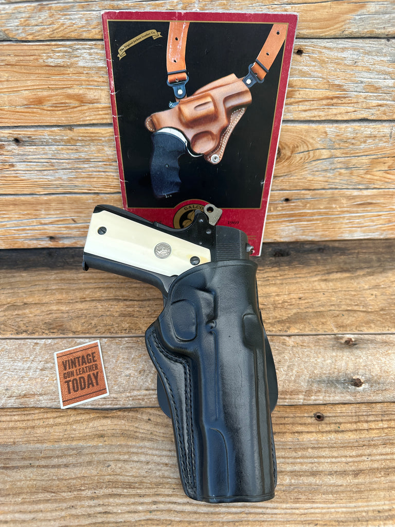 Galco Black Leather CCP Paddle Holster for Colt .45 1911 5" Government Right